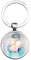 Porte-clés en verre - Wc Papier, silverl