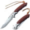 BFYLIN Damast Taschenmesser Klappmesser, VG10 Damaststahl Outdoor Taschenmesser, Damastmesser Jagdmesser mit Holzgriff, Survival Messer Campingmesser (Damast)