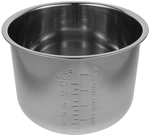 Rice Cooker Rice Cooker Inner Pot 6L Stainless Steel Inner Cooking Pan Nonstick Inner Cooking Pot Replacement Interior Cooking Pot Liner Container