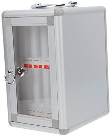 Cabilock Scatola Porta Cellulare Lega Di Alluminio Con Serratura Soluzione Pratica Per Scuole e Conferenze Design Compatto e Leggero Per Organizzare Telefonini e Piccoli Accessori