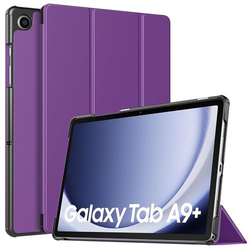 TiMOVO Funda para Samsung Galaxy Tab A9+/A9 Plus de 11 Pulgadas 2023, Funda Protectora Delgada y Ligera con Soporte Duro para la Nueva Tableta Galaxy Tab A9+ SM-X210/X216/X218, Morado Profundo