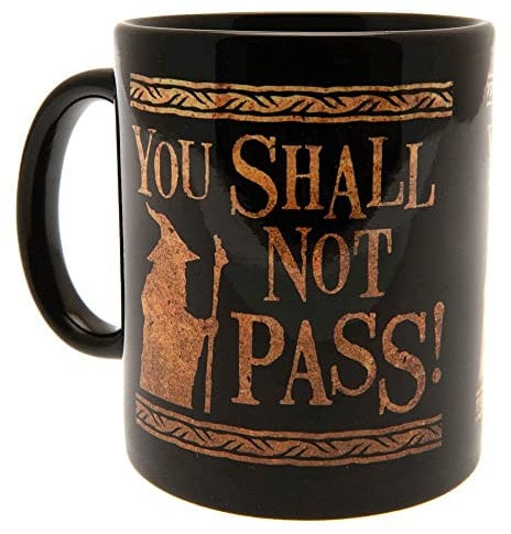 Pyramid International – Mug en céramique – Seigneurs des Anneaux - You shall not pass– 315ml – Idée cadeau anniversaire - Licence officielle