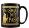 Pyramid International El Señor de los Anillos You Shall Not Pass Unisex Taza Negro/oro cerámica