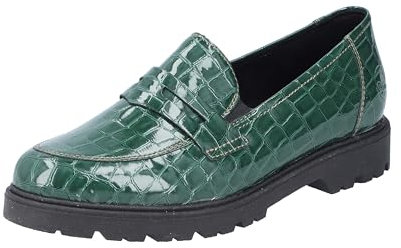 Rieker 45560, Mocassino Donna, Verde, 42 EU