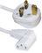 ShaniTech 1M 90D Right Angled Kettle Power Lead, IEC C13 Mains Power Cabel PC, Monitor, Printer, Kettle, TV, Power Cord