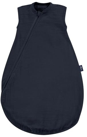 Dein Kinderland Alvi Mäxchen Schlafsack Sommertraum mit Babylöffel Sommerschlafsack aus Baumwolle Außensack Baby-Schlafsack leicht atmungsaktiv (Poseidon 60)
