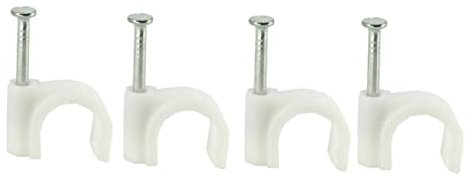 CAXUSD Kabelbefestigung Drahtklemmen Rundkabelklemmen Für Koaxialkabelmanagement Innen Und Außenbereich Geeignet Kabel Ordnen Und Schützen