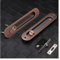 Scheunentorbeschläge Schiebetür-Schiebetürschloss, Sicherheitsschloss, Scheunentor, Schrank, eingebettete Hardware, Anzug, Holztürgriff, Innentür, Möbelschloss Sanft und leise(C red antique copper)