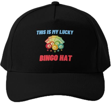 UOAZYIIF Dies ist Mein Lucky Bingo Hut, Baseballkappe, lustiger Hut, Derby-Hut, Wildball-Hut, Herren, Golfbekleidung, Damen