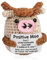 Calkkrer Doudou en crochet fait à la main, soutien émotionnel amusant, vache positive, cadeau d'encouragement, cadeau de courage, porte-bonheur détente
