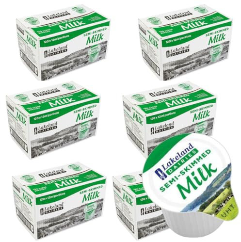 UHT Semi Skimmed Milk Portions (720 pots) 12ml Each Portion