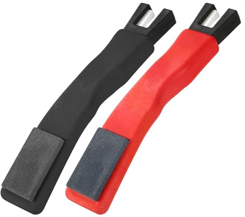 Tinoaly 2pcs Ice Skate Sharpener, Ice Skate Blade Sharpener Hockey Skate Sharpener Ice Skate Blade Sharpening Tool Hockey Skate Blade Sharpener Hockey Accessories for Hockey Skates