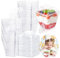 30 pièces Tasses à Dessert 60ml/2oz Gobelets à Dessert avec 30 Cuillères et couvercle Mini Tasses à Dessert Gobelets Verrines à Dessert Réutilisables en Plastique pour Mousse,Tiramisu,Anniversaire