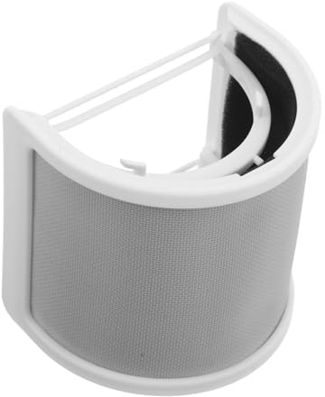 ibasenice Mikrofon Popfilter Windschutz aus Metall für Handmikrofone Plosivunterdrücker für Gesangsaufnahmen Videostreaming U-förmiger Schutz für Mikrofone