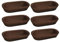 Ptdfjspt 6 Pcs Wooden Dough Bowls for Candle Making Wood Dough Bowls Bulk for Decor Hand Carved Wood Decorations for Food Bread