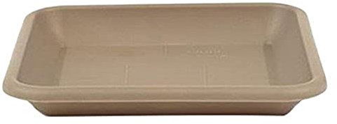 greemotion Blumentopfuntersetzer Jana in Taupe - Blumen-Untersetzer eckig für Pflanzkübel - Pflanzenuntersetzer quadratisch aus Kunststoff - Pflanzen Untertopf 20 x 20 cm