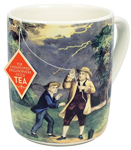 Benjamin Franklin Electrici-Tea Tasse – Stellen Sie Franklins berühmte Erfahrung mit Ihrem Tee nach, in einer lustigen Geschenkbox