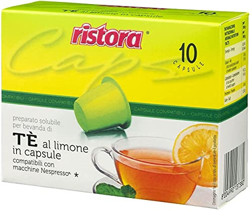 Ristora 60 Capsules de thé citron compatible avec Nespresso