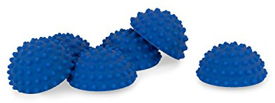AFH Webshop 6 x Therapie Balance Igel MINI sehr fest in trendigen Blautönen | Durchmesser: 9 cm | Gymnastik Igel | Igelball | Kleiner Balance Igel, ideal für Kinder (6 x Nachtblau)