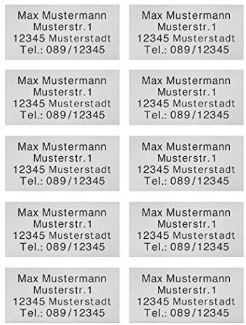 Drohnenkennzeichen Drohnenplakette Drohnen Plakette mit Gravur 2-10er Set | feuerfest, kratzfest, Schild, aus Aluminium, klein, selbstklebend, 3M doppelseitiges Klebeband, witterungsbeständig
