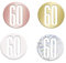 Unique 84951 Birthday Confetti Cutouts-5 oz. | Glittery Rosegold| 1 pack, Rose Gold, Age 60