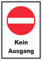 Kein Ausgang Aufkleber A4 (210x297mm)