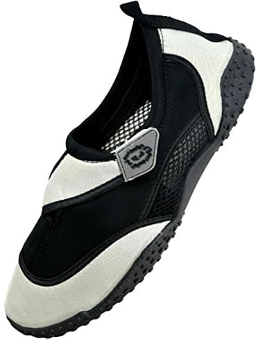 Aqua Beach Surf Wet Water Shoes Boys Girls Mens Womens Unisex Wetsuit Boots (Grey Adult 8)