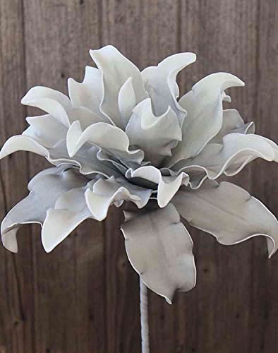 artplants.de Agave Artificial DANINA, Gris, 35cm, Ø30cm - Agave de plástico