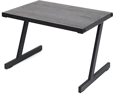 7RiversART Portable Printer Stand with Storage Versatile Home Office Space-Saving Desktop Organizer Durable and Practical Black