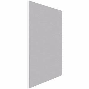 Rocada | Rahmenloses Stoff-Pinnwand | Notizbrett mit Stoffoberfläche für Reißnägel | Grau | 75 x 115 cm