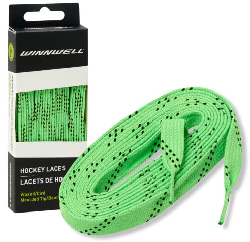 Winnwell Gewachste Schnürsenkel für Eishockey- und Rollschuh-Schlittschuhe, mehrere Schnürsenkel