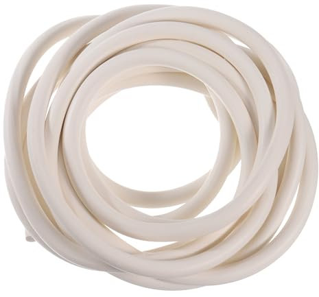 sourcing map Silikon Schaumstoff Dichtstreifen 10mm(0.39) Durchm 2.5 Meter(8.21 Ft) Lang Schwamm Gummi Wetter Dichtstreifen Runde Gummi Kabel Massiv Handwerk
