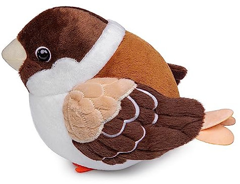 lilizzhoumax Rabe Kuscheltier 26cm/10”, Simuliertes Tier Rabe Plüschtier, Kawaii Kuscheltier Rabe, Realistische Rabe Plüschspie Spielzeug für Wilde Tiere, Geschenk für Freunde und Kinder