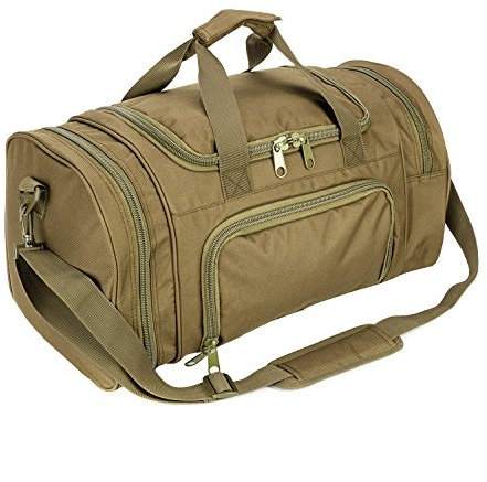 ZSearARMY Bolsa Deportiva de Deporte para Hombre con Compartimento para Zapatos, Verde-Modelo a, Bolsa de Lona Militar, Bolsa de Deporte para Gimnasio
