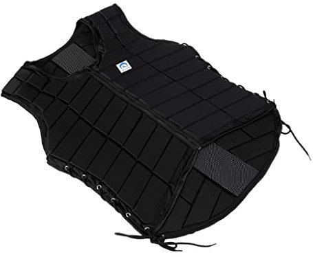 Mealoodiousmusea Gilet d'équitation de sécurité pour homme XL Noir
