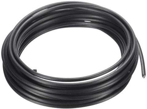 PATIKIL 5m Basteldraht 3mm Bonsai Training Draht 1 Rolle Blumen Draht Stiele Eloxiertes Aluminium Baum Draht 16.4 Fuß Gesamt für Gartenarbeit Zweig Befestigung Schwarz