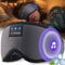 LC-dolida Schlafmaske mit Kopfhörer Schlafkopfhörer Bluetooth V5.4, 100% Lichtblockierende Atmungsaktive Schlafbrill für Frauen Herren,Augenmaske Schlafbrille für Reisen/Nickerchen/Yoga/Meditation