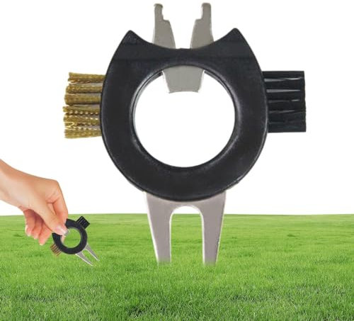 Niktule Golf Divot Tool And Ball Marker | Divot Bottle Opener - Golf Ball Marker with Shoe Nail Remover, Green Repair Fork Magnetic Ball Marker Repair Pitch Groove Cleaner