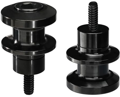 FENRIR Motorrad Schwingenadapter Ständeraufnahmen Prismabuchsen Motorradschwingenspulen Spulen für Paddock-Ständer montageständer adapter M6 MT10 MT09 XSR900 Tracer9 R1/R3/R6/R7 Tuono RSV4 RS660 RS457