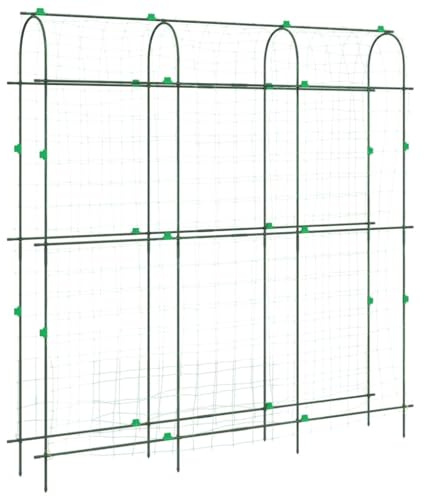 vidaXL Treillis de Jardin pour Plantes grimpantes Forme de U Acier