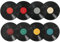 PEUTIER Leere Vinyl-Schallplatten-Wanddekoration, 22,1 cm, Album-Cover, Poster, Wandkunst, dekorative gefälschte Vinyl-Schallplatte, Vintage, ästhetische 70er-, 80er-, 90er-Jahre-Raumdekoration für
