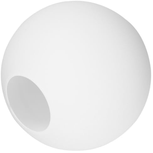 Levemolo Abat-jour Globe Rond 13 Cm En Verre Mat Blanc Dépoli, Abat-jour Suspendu Pour Lampe De Plafond, Design Texturé, Lumière Diffuse Pour Chambre Et Salon, Remplacement D’abat-jour Unique