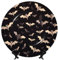 Assiettes décoratives en céramique avec chauve-souris volantes d'Halloween - Assiette décorative en porcelaine avec support de présentation - Ornement en céramique fait à la main - Assiette à dîner en