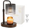 Candeldo Candle Warmer Lamp with Timer: Candle Warmers with 2 Bulbs Height Adjustable Dimmable Wax Melt House Warming Gifts New Home Bedroom Modern Decor Gift for Women