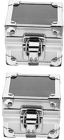 IWOWHERO 2pcs File Nail Drill Nail Polish Storage Box Cuticle Drill Bits Storage Box