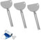 3PCS Toothpaste Squeezer,Stainless Steel Tube Squeezer, Tube Squeezer Key for Toothpaste Cosmetic Oil Cream Paint Squeezer Tube Dispenser Creams Toothpaste Ointment Paint(Silver)