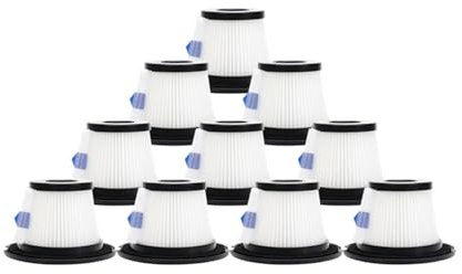 UEDBKCUJ Staubbehälter, Kompatibel Mit Dibea, C17, Ersatzteil for Kabellose Handstaubsauger, Staubbehälter for Staubsauger, Staubsaugerzubehör(10PCS)