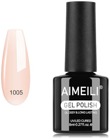 AIMEILI UV Nagellack Rosa Pink 8ml Color Gel Soak Off UV&LED Farbgel für Nägel Rosa Gellack UV Gel Nagellack Gelnägel Nailart - 1005