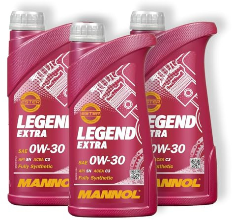 3x 1L Mannol Motoröl Legend Extra 0W-30