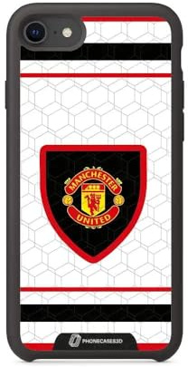 Phonecases3D - Phone case compatible with Apple iPhone 8 Manchester United FC Official Protective 3D Case TPU